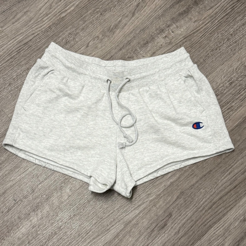 Champion Reverse Weave Sweat‎ Shorts Gray ML906 Womens XL Vtg Athletic High Rise